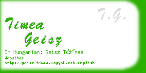 timea geisz business card